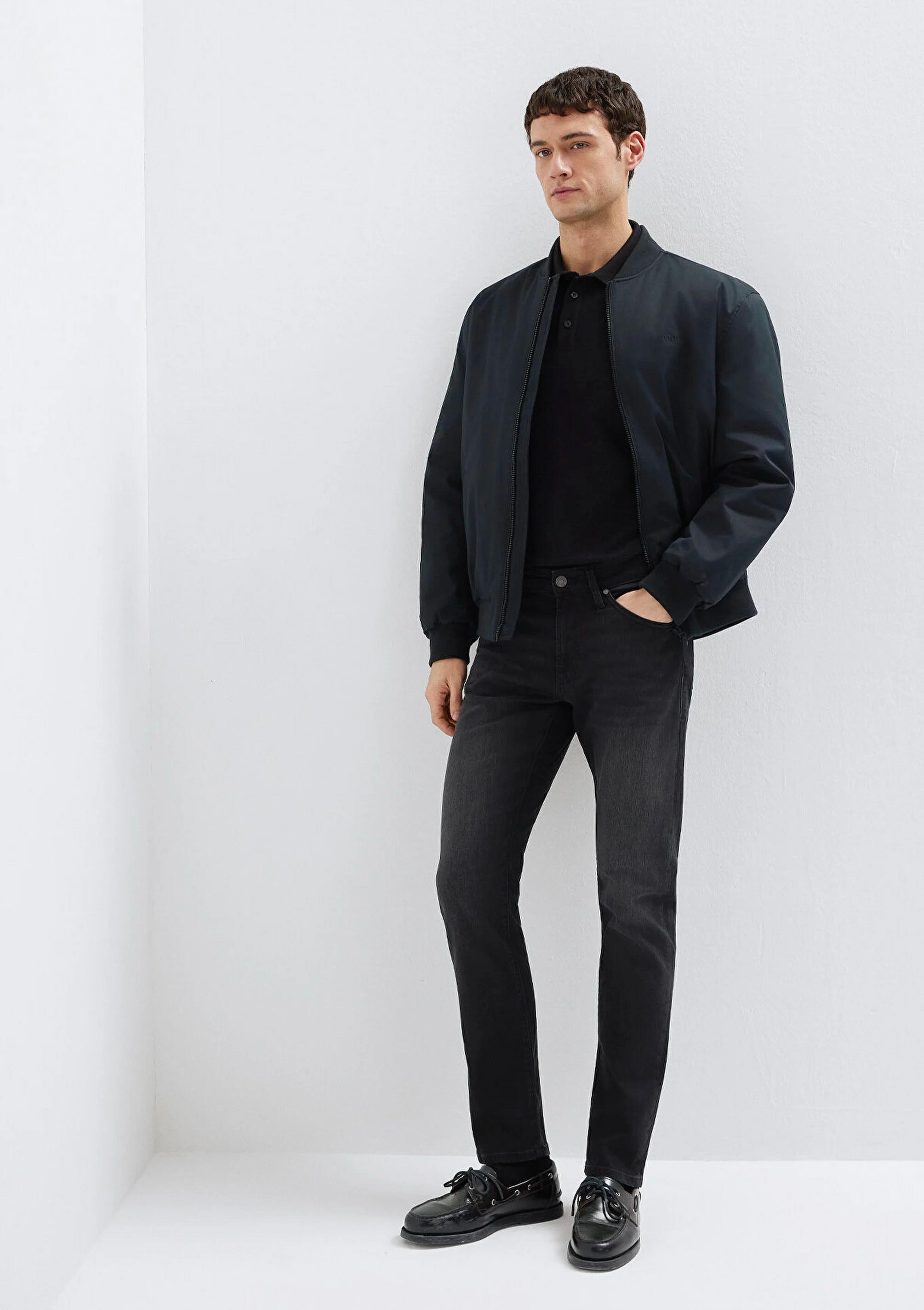 Jake Koyu Gri Mavi Premium Jean Pantolon