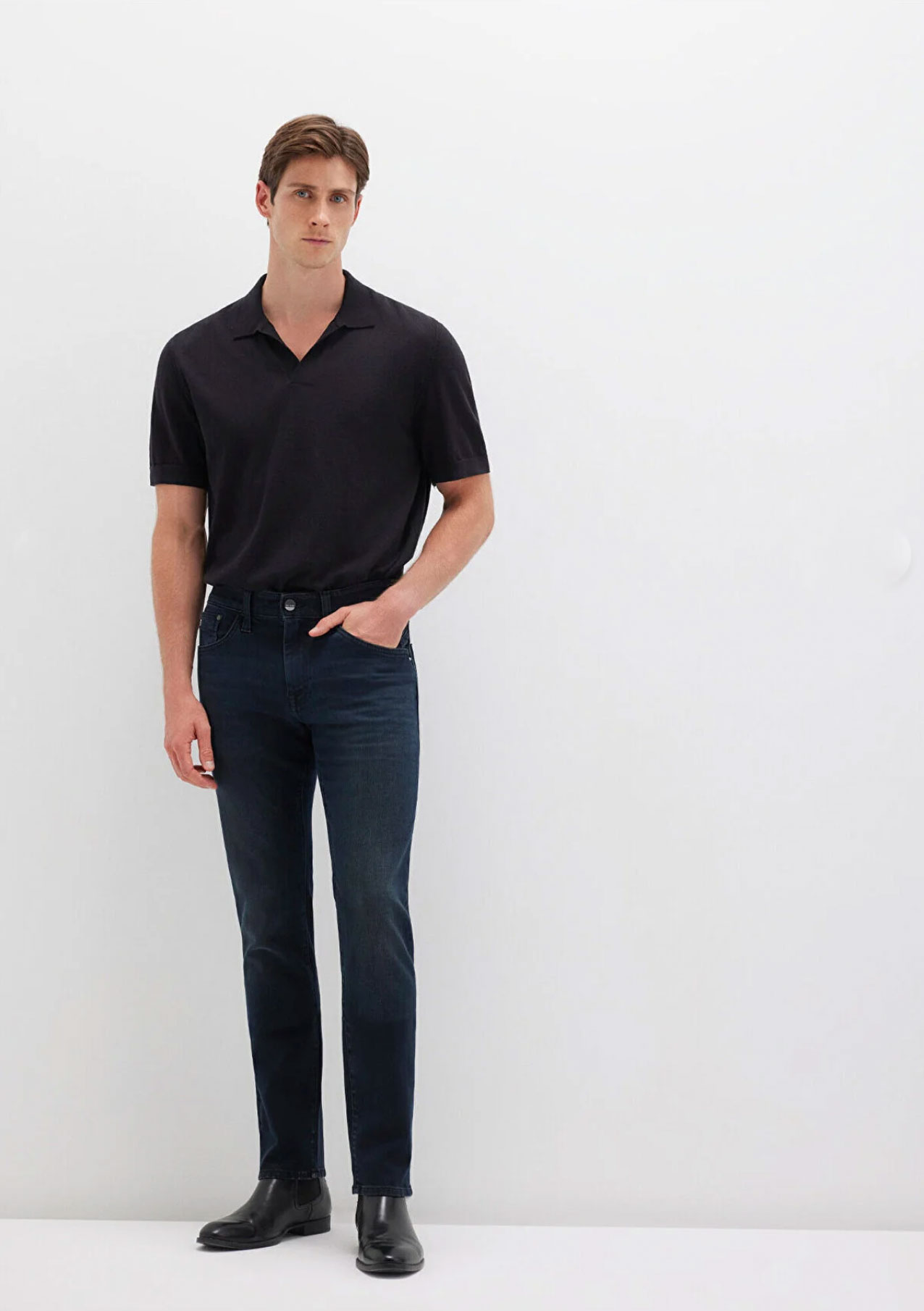Jake Puslu Mavi Jet Black Jean Pantolon