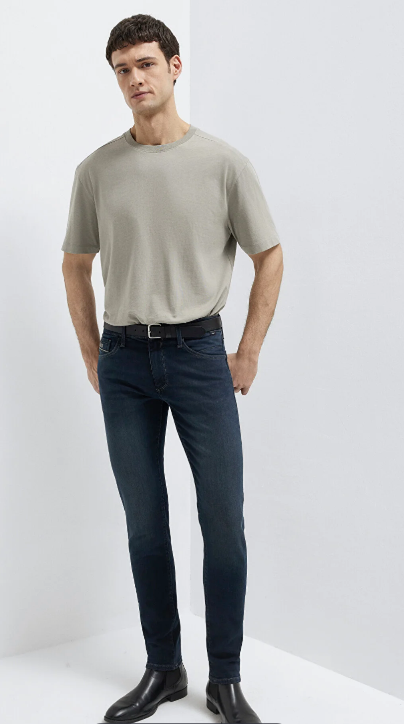 James Puslu Mürekkep Mavi Jet Black Jean Pantolon