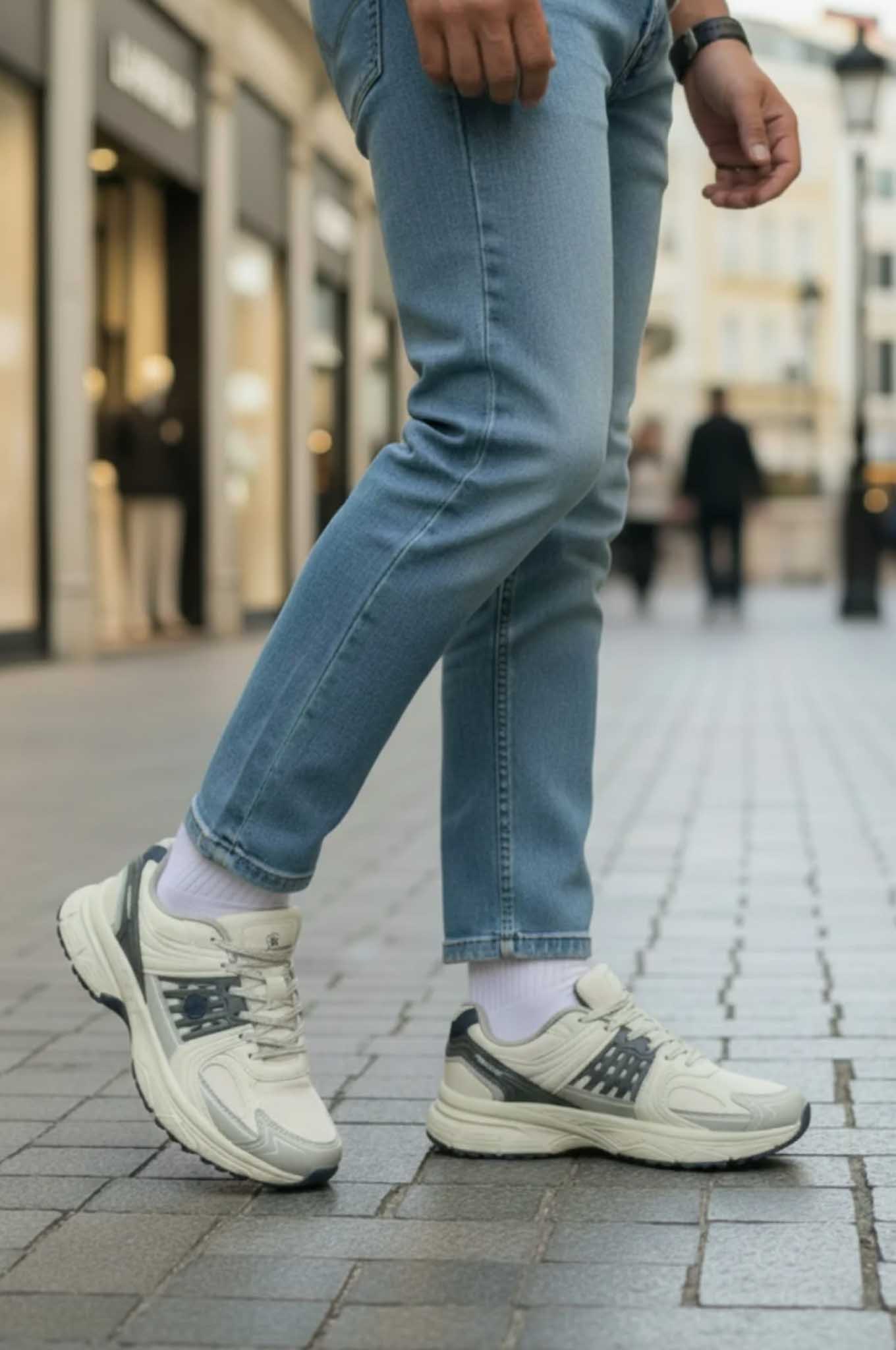 Lumberjack Abel 6FX Kırık Beyaz Erkek Sneaker