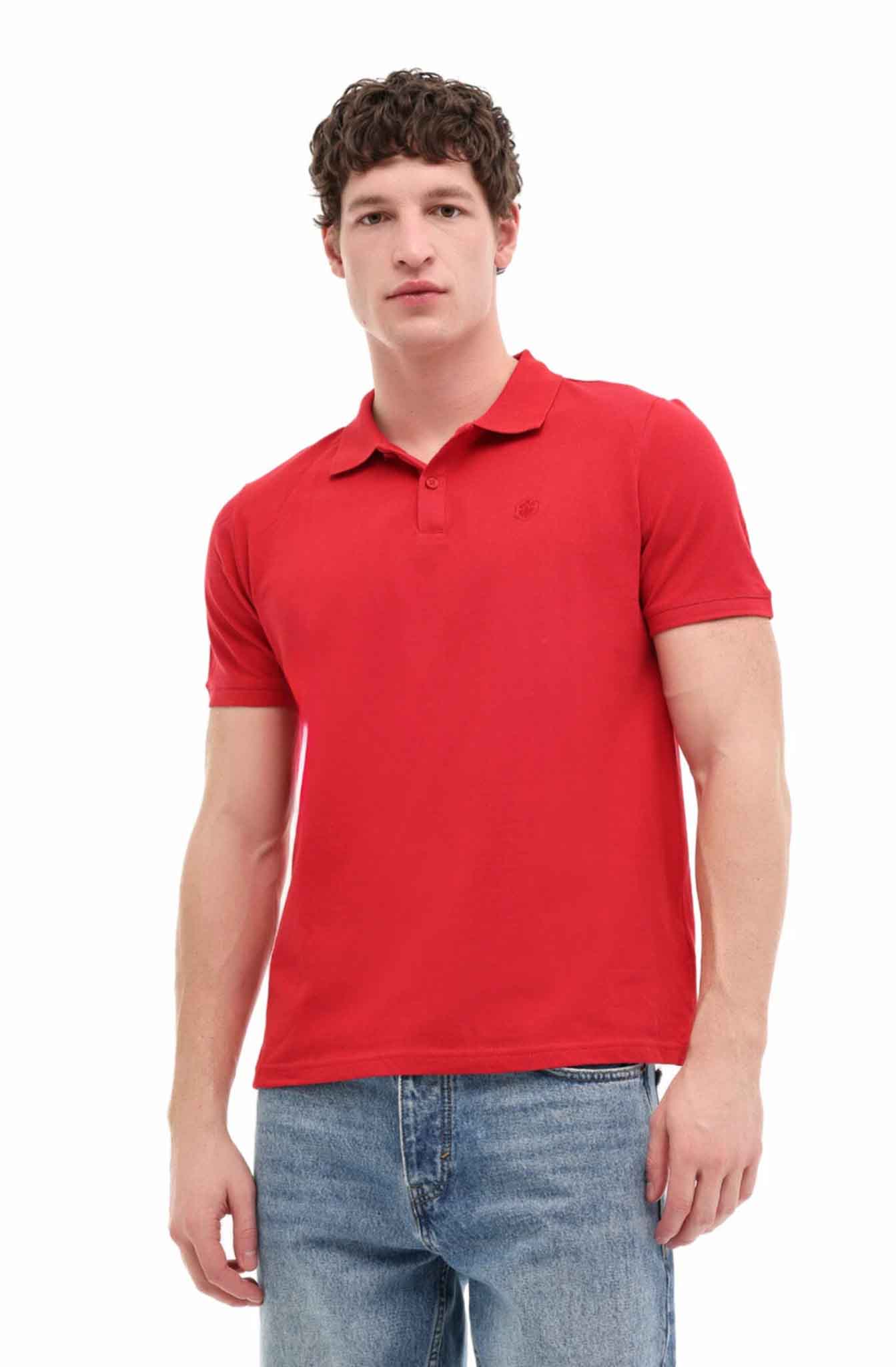 Lumberjack Erkek çocuk Kırmızı Polo Yaka Regular Fit Tişört
