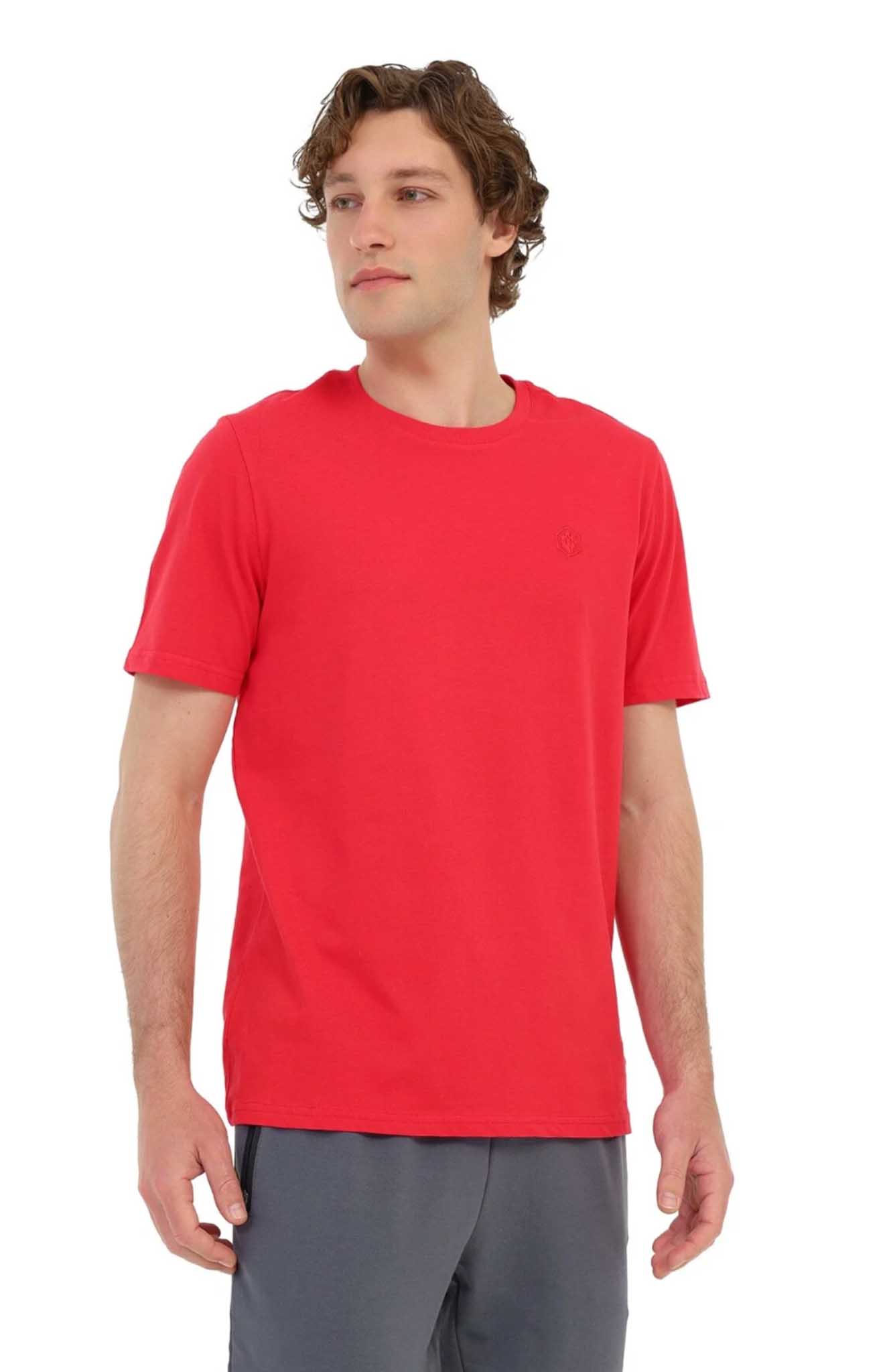 Lumberjack Logo Pamuk Regular Fit Kırmızı Tişört