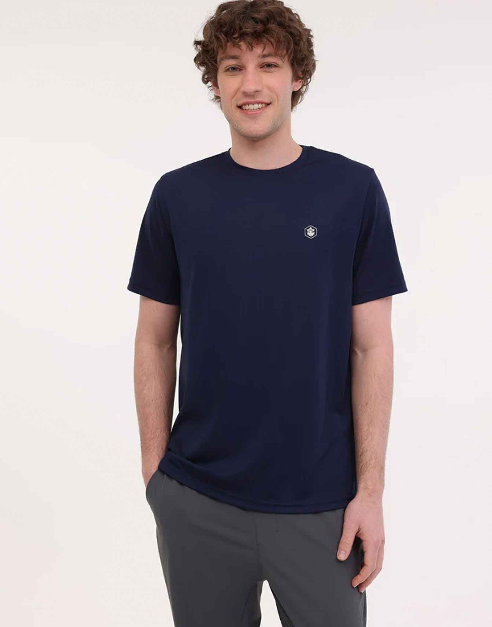 Lumberjack Sporcu Kumaş Regular Fit Lacivert Tişört