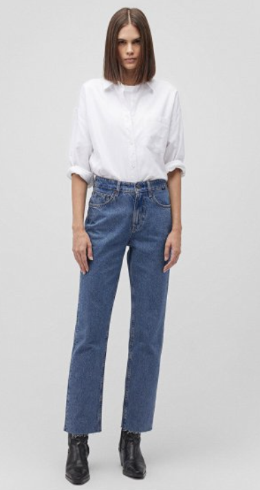 Miami Bol Kesim  Antrasit Denim Palazzo Jean Pantolon