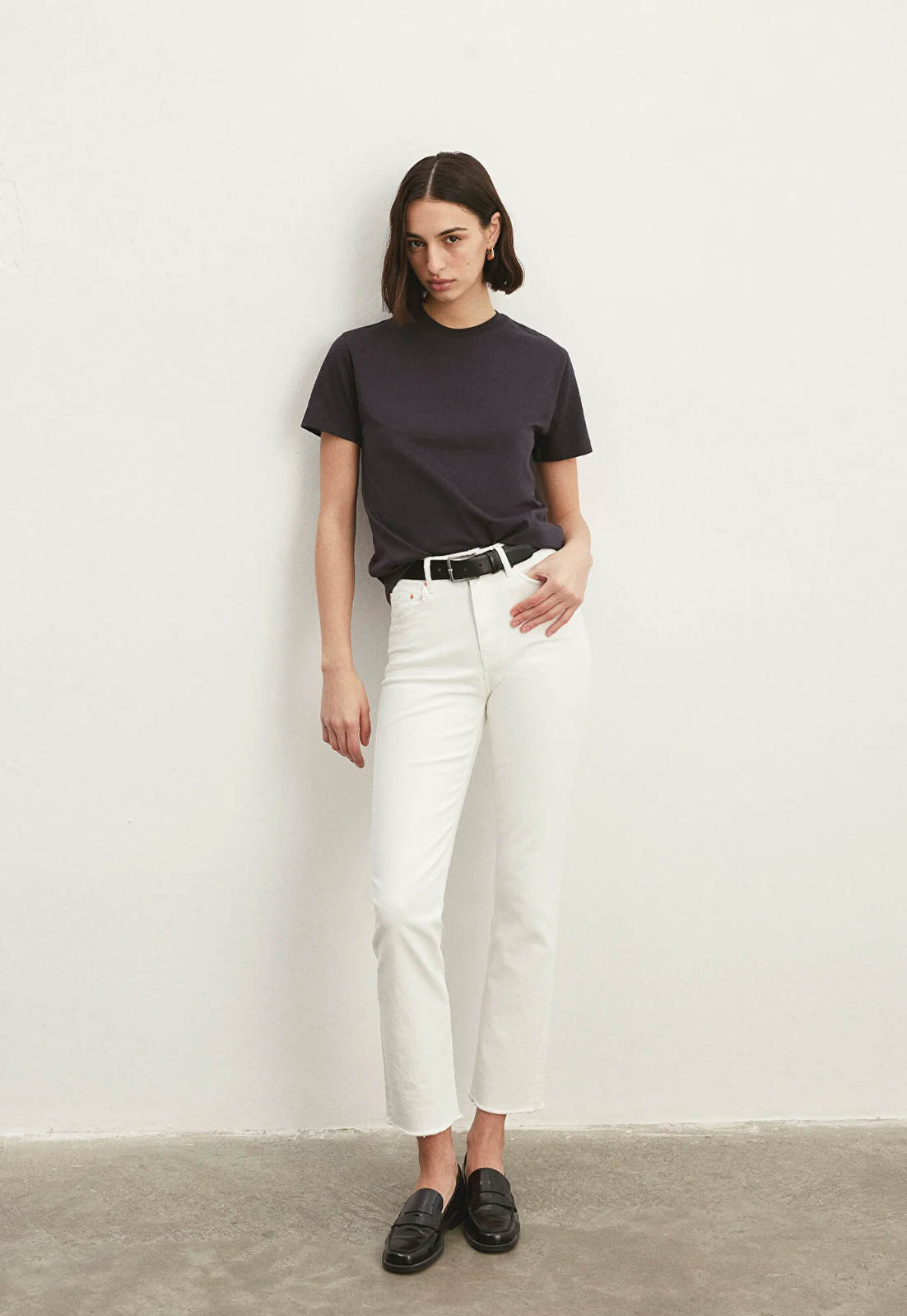 New York All Blue Beyaz Kot Pantolon