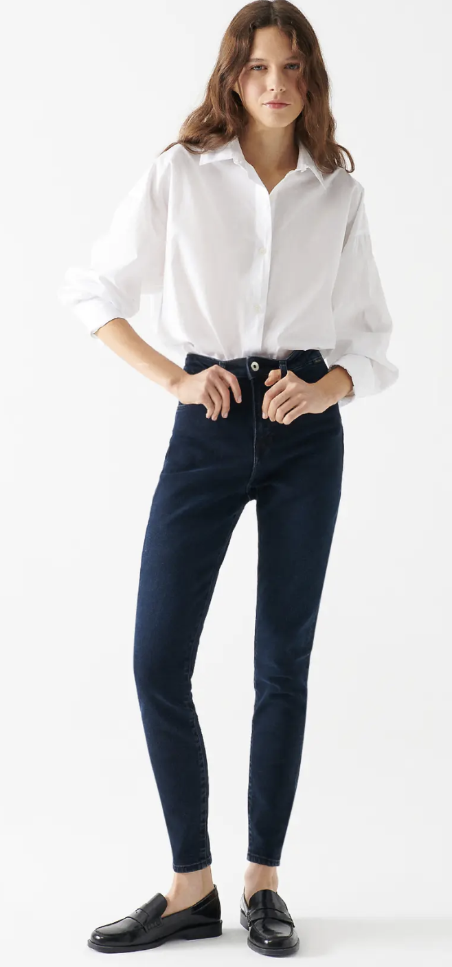 Serenay Gold Shape Jean Pantolon