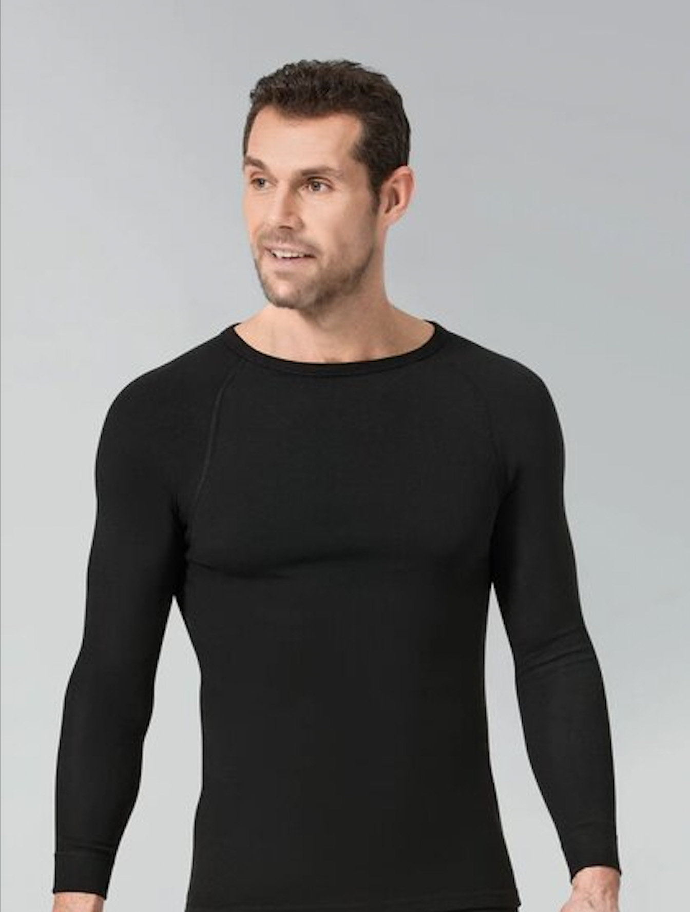 Sıfır Yaka Uzun Kollu Termal Body